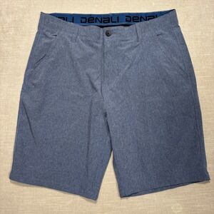 Denali Mens Shorts Size 34 Blue‎ Textured Hybrid Performance Stretch